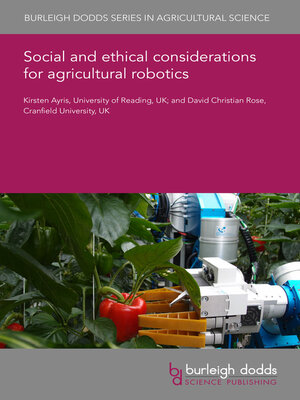 cover image of Social and ethical considerations for agricultural robotics